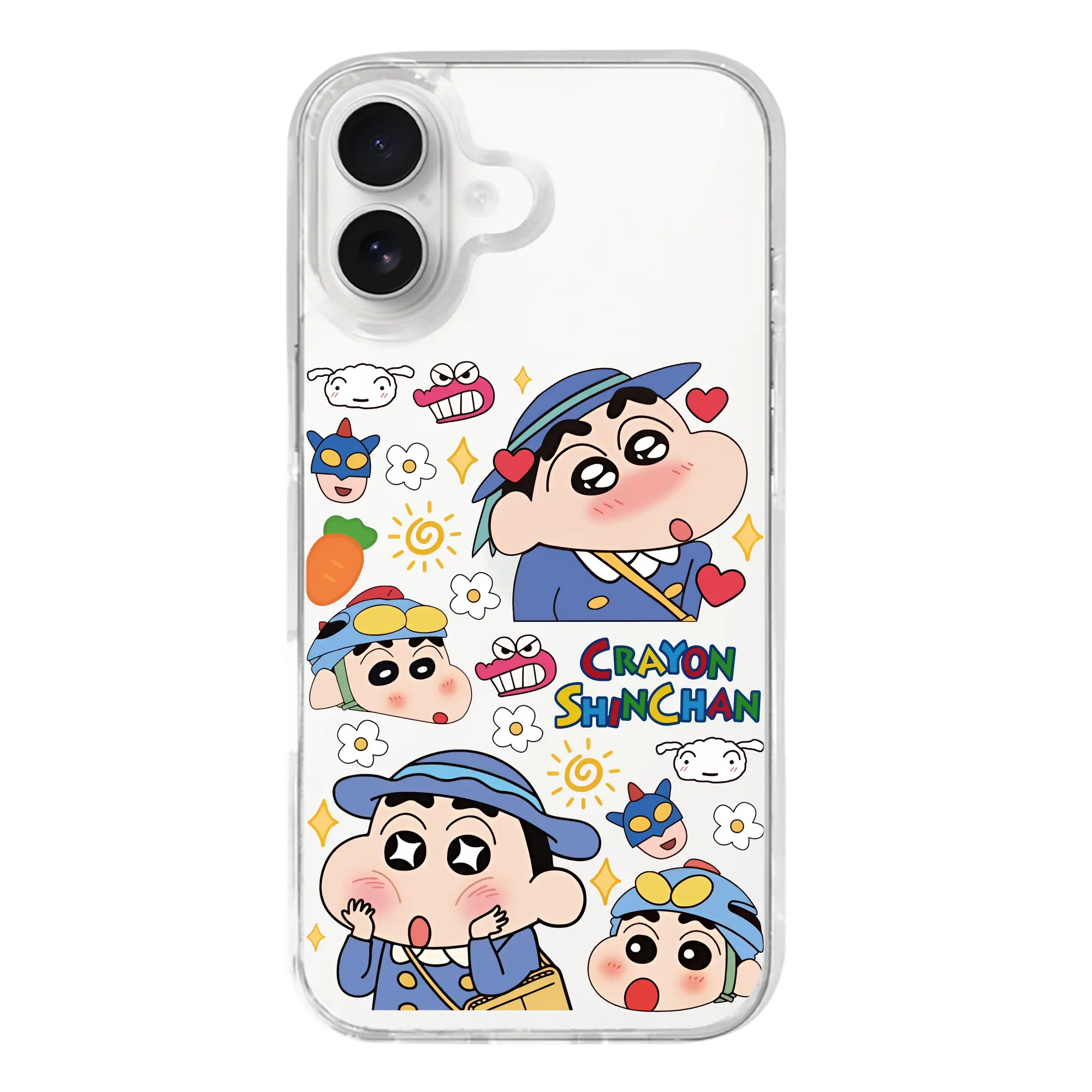 クレヨンしんちゃん グッズ 野原 しんのすけ - iPhone 17シリーズ 透明スマホケース – 薄型・耐衝撃・精密フィット保護カバー